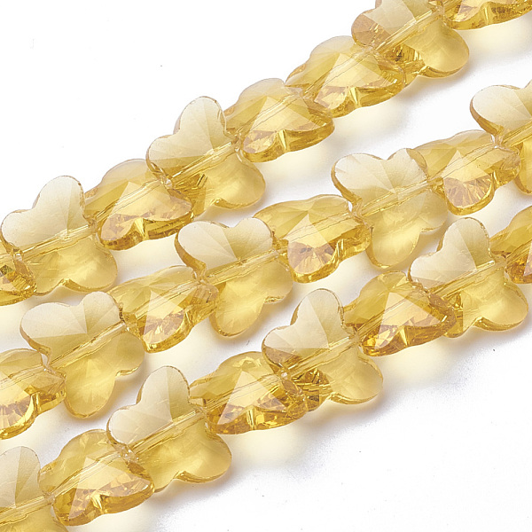 PandaHall Transparent Glass Beads, Faceted, Butterfly, Light Khaki, 12x14.5x7.5mm, Hole: 1mm Glass Butterfly
PandaHall Transparent Glass Beads, Faceted, Butterfly, Light Khaki, 12x14.5x7.5mm, Hole: 1mm Glass Butterfly