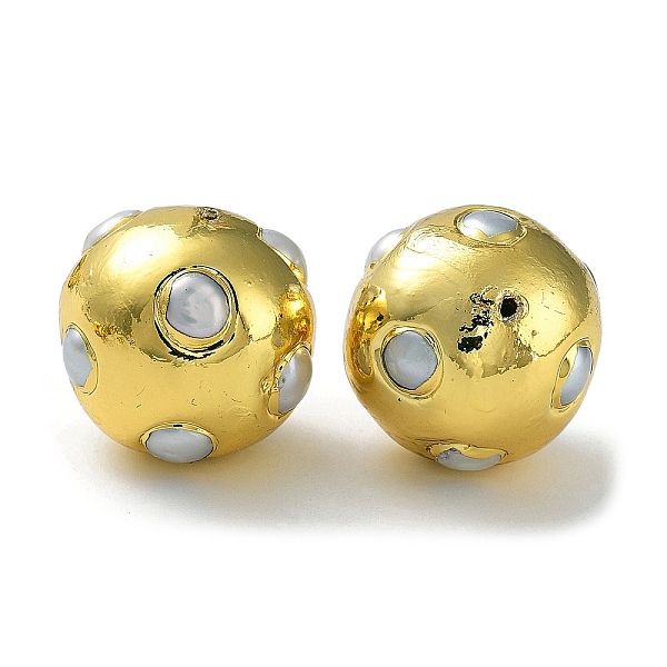 PandaHall Rack Plating Brass Beads with Baroque Natural Keshi Pearl, Long-Lasting Plated, Round, Golden, 19.5~20.5x20~20.5x19.5~20.5mm, Hole...
PandaHall Rack Plating Brass Beads with Baroque Natural Keshi Pearl, Long-Lasting Plated, Round, Golden, 19.5~20.5x20~20.5x19.5~20.5mm, Hole...