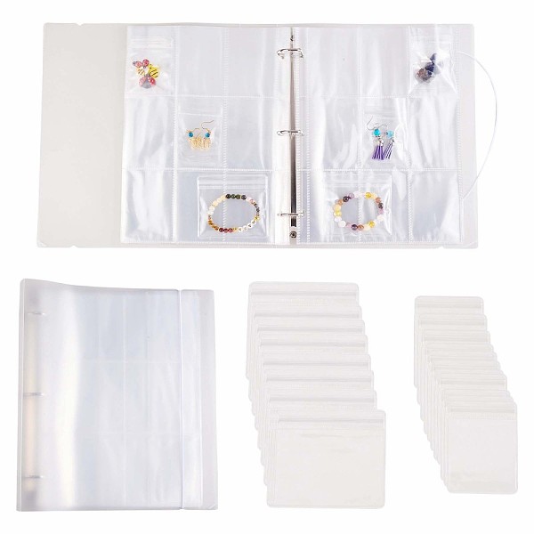 PandaHall Transparent Jewelry Storage Book, with 312 Slots and 120Pcs Clear Zip Lock Bags, PVC Anti Oxidation Jewelry Storage Organizer for...
PandaHall Transparent Jewelry Storage Book, with 312 Slots and 120Pcs Clear Zip Lock Bags, PVC Anti Oxidation Jewelry Storage Organizer for...