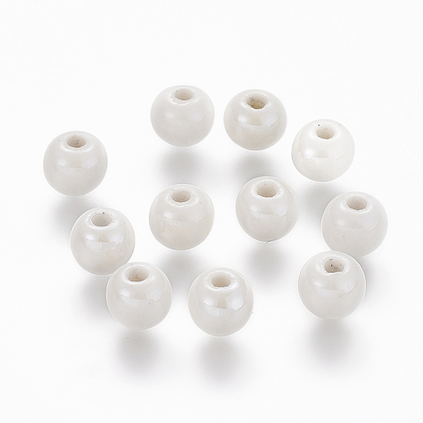 PandaHall Pearlized Handmade Porcelain Round Beads, White, 6mm, Hole: 1.5mm Porcelain Round White
PandaHall Pearlized Handmade Porcelain Round Beads, White, 6mm, Hole: 1.5mm Porcelain Round White
