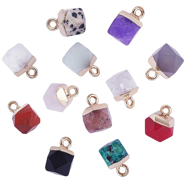 PandaHall 12Pcs 12 Styles Natural & Synthetic Gemstone Charms, with Top Golden Plated Iron Loops, Star Cut Round, Mixed Dyed and Undyed...
PandaHall 12Pcs 12 Styles Natural & Synthetic Gemstone Charms, with Top Golden Plated Iron Loops, Star Cut Round, Mixed Dyed and Undyed...