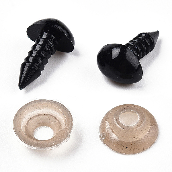 PandaHall Craft Plastic Doll Noses, Safety Noses, Black, 6x8mm, Pin: 3mm Plastic Black
PandaHall Craft Plastic Doll Noses, Safety Noses, Black, 6x8mm, Pin: 3mm Plastic Black