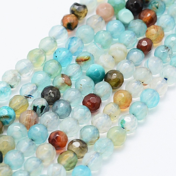 PandaHall Natural Agate Beads Strands, Dyed & Heated, Round, Faceted, Mixed Color, 4mm, Hole: 0.5mm, about 92pcs/strand, 14.57 inch(37cm)..., Multicolor
PandaHall Natural Agate Beads Strands, Dyed & Heated, Round, Faceted, Mixed Color, 4mm, Hole: 0.5mm, about 92pcs/strand, 14.57 inch(37cm)..., Multicolor