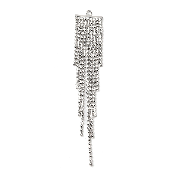 PandaHall Brass Ball Chains Tassels Pendant, Platinum, 62x11x1mm, Hole: 1.4mm Brass
PandaHall Brass Ball Chains Tassels Pendant, Platinum, 62x11x1mm, Hole: 1.4mm Brass