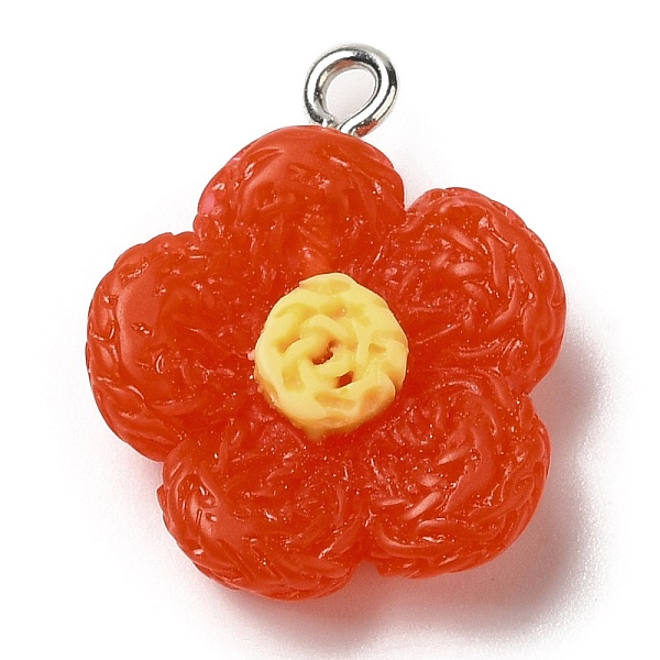 PandaHall Opaque Resin Pendants, Flower Charms with Platinum Plated Iron Loops, Red, 20x18x6mm, Hole: 2mm Resin Flower Red
PandaHall Opaque Resin Pendants, Flower Charms with Platinum Plated Iron Loops, Red, 20x18x6mm, Hole: 2mm Resin Flower Red
