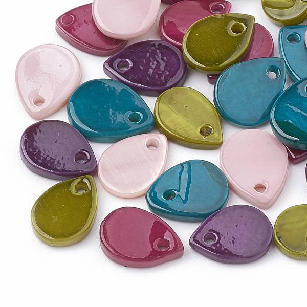 PandaHall Freshwater Shell Charms, Spray Painted, teardrop, Mixed Color, 9~10x7~8x1.5~2mm, Hole: 1mm Freshwater Shell Teardrop Multicolor
PandaHall Freshwater Shell Charms, Spray Painted, teardrop, Mixed Color, 9~10x7~8x1.5~2mm, Hole: 1mm Freshwater Shell Teardrop Multicolor