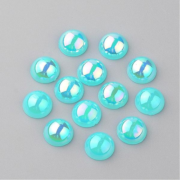 PandaHall Acrylic Cabochons, AB Color Plated, Half Round, Deep Sky Blue, 8x4mm Acrylic Half Round Blue
PandaHall Acrylic Cabochons, AB Color Plated, Half Round, Deep Sky Blue, 8x4mm Acrylic Half Round Blue