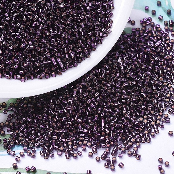 PandaHall MIYUKI Delica Beads, Cylinder, Japanese Seed Beads, 11/0, (DB0611) Dyed Silver Lined Wine, 1.3x1.6mm, Hole: 0.8mm, about..., Purple
PandaHall MIYUKI Delica Beads, Cylinder, Japanese Seed Beads, 11/0, (DB0611) Dyed Silver Lined Wine, 1.3x1.6mm, Hole: 0.8mm, about..., Purple