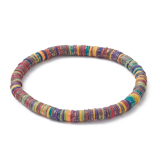 PandaHall Polymer Clay Disc Heishi Surfer Stretch Bracelets, Preppy Bracelet, Colorful, Inner Diameter: 2-5/8 inch(6.6cm) Polymer Clay Disc..., Multicolor
PandaHall Polymer Clay Disc Heishi Surfer Stretch Bracelets, Preppy Bracelet, Colorful, Inner Diameter: 2-5/8 inch(6.6cm) Polymer Clay Disc..., Multicolor