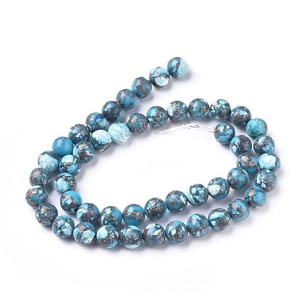 PandaHall Assembled Synthetic Silver Line Turquoise Beads Strands, Dyed, Round, 8~8.5mm, Hole: 1.2mm, about 49 pcs/Strand, 15.94 inch(40.5...
PandaHall Assembled Synthetic Silver Line Turquoise Beads Strands, Dyed, Round, 8~8.5mm, Hole: 1.2mm, about 49 pcs/Strand, 15.94 inch(40.5...