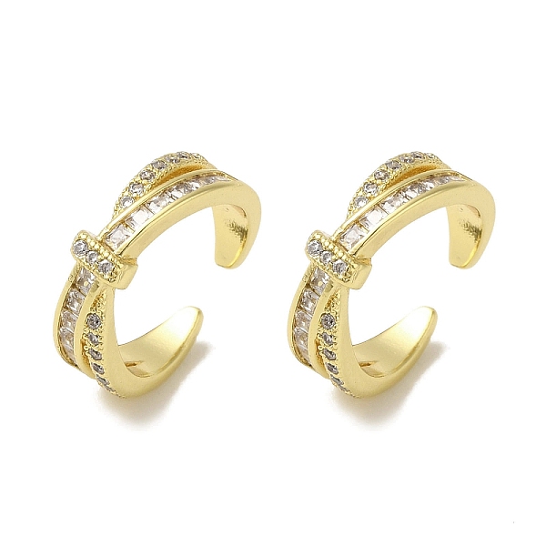 PandaHall Rack Plating Brass Pave Clear Cubic Zirconia Cross Cuff Earrings for Women, Cadmium Free & Lead Free, Long-Lasting Plated, Real...
PandaHall Rack Plating Brass Pave Clear Cubic Zirconia Cross Cuff Earrings for Women, Cadmium Free & Lead Free, Long-Lasting Plated, Real...