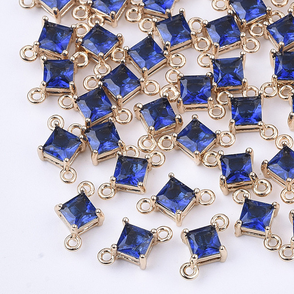 PandaHall Transparent Glass Links connectors, with Brass Findings, Faceted, Rhombus, Light Gold, Medium Blue, 11x7x4mm, Hole: 1mm, Side...
PandaHall Transparent Glass Links connectors, with Brass Findings, Faceted, Rhombus, Light Gold, Medium Blue, 11x7x4mm, Hole: 1mm, Side...