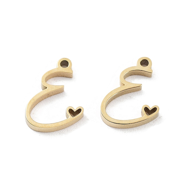 PandaHall 304 Stainless Steel Charms, Laser Cut, Real 14K Gold Plated, Letter E, 10x8x1.5mm, Hole: 1mm 304 Stainless Steel Letter E
PandaHall 304 Stainless Steel Charms, Laser Cut, Real 14K Gold Plated, Letter E, 10x8x1.5mm, Hole: 1mm 304 Stainless Steel Letter E