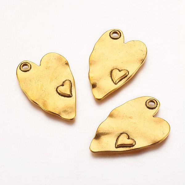 PandaHall Tibetan Style Alloy Pendants, Cadmium Free & Nickel Free & Lead Free, Heart, Antique Golden, 38x24x3mm, Hole: 3mm Alloy Heart
PandaHall Tibetan Style Alloy Pendants, Cadmium Free & Nickel Free & Lead Free, Heart, Antique Golden, 38x24x3mm, Hole: 3mm Alloy Heart