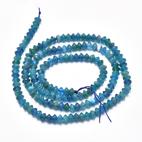 PandaHall Natural Apatite Beads Strands, Faceted, Bicone, 3.5x2mm, Hole: 0.6mm, about 195pcs/strand, 15.35 inch(39cm) Apatite Bicone
PandaHall Natural Apatite Beads Strands, Faceted, Bicone, 3.5x2mm, Hole: 0.6mm, about 195pcs/strand, 15.35 inch(39cm) Apatite Bicone