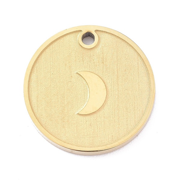 PandaHall Ion Plating(IP) 304 Stainless Steel Matte Pendants, Flat Round with Moon, Golden, 14x1.5mm, Hole: 1.1mm 304 Stainless Steel Flat...
PandaHall Ion Plating(IP) 304 Stainless Steel Matte Pendants, Flat Round with Moon, Golden, 14x1.5mm, Hole: 1.1mm 304 Stainless Steel Flat...