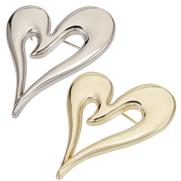 PandaHall CRASPIRE 4Pcs 2 Colors Alloy Heart Brooch Pin, Badge for Backpack Clothes, Platinum & Light Gold, 40x31x7mm, Pin: 0.7mm...
PandaHall CRASPIRE 4Pcs 2 Colors Alloy Heart Brooch Pin, Badge for Backpack Clothes, Platinum & Light Gold, 40x31x7mm, Pin: 0.7mm...