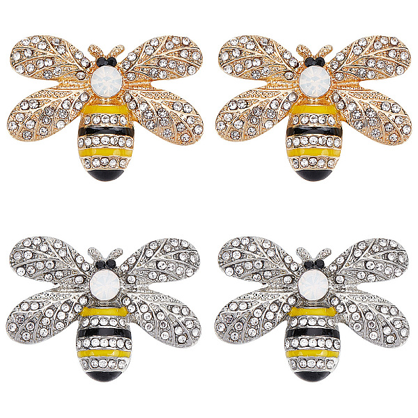 PandaHall GORGECRAFT 4PCS Bee Rhinestone Alloy Buttons 2 Colors Crystal Embellishments Metal Shank Sewing Coat Buttons Embellishments DIY..., Clear
PandaHall GORGECRAFT 4PCS Bee Rhinestone Alloy Buttons 2 Colors Crystal Embellishments Metal Shank Sewing Coat Buttons Embellishments DIY..., Clear