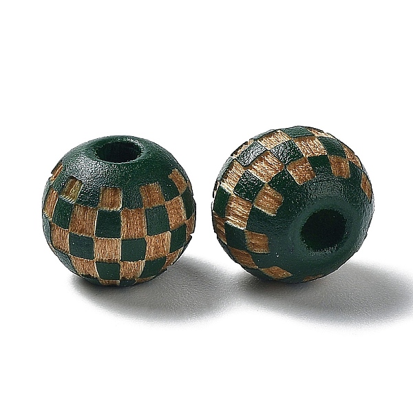 PandaHall Wood Laser Engraved Tartan Beads, Round, Dyed, for DIY Craft, Dark Green, 9.5~10x8.5mm, Hole: 3mm Schima Wood Round
PandaHall Wood Laser Engraved Tartan Beads, Round, Dyed, for DIY Craft, Dark Green, 9.5~10x8.5mm, Hole: 3mm Schima Wood Round