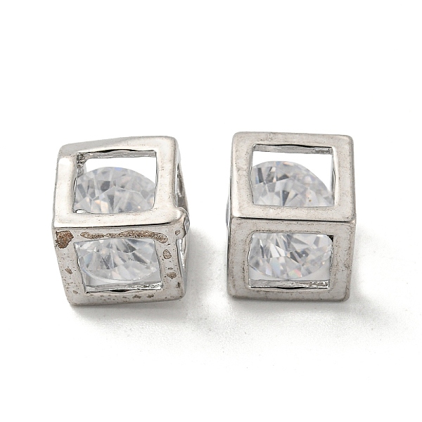 PandaHall Brass Pave Cubic Zirconia Pendants, Long-Lasting Plated, Cube, Platinum, 8x8x8mm, Hole: 5x5mm Brass+Cubic Zirconia Cube Clear
PandaHall Brass Pave Cubic Zirconia Pendants, Long-Lasting Plated, Cube, Platinum, 8x8x8mm, Hole: 5x5mm Brass+Cubic Zirconia Cube Clear