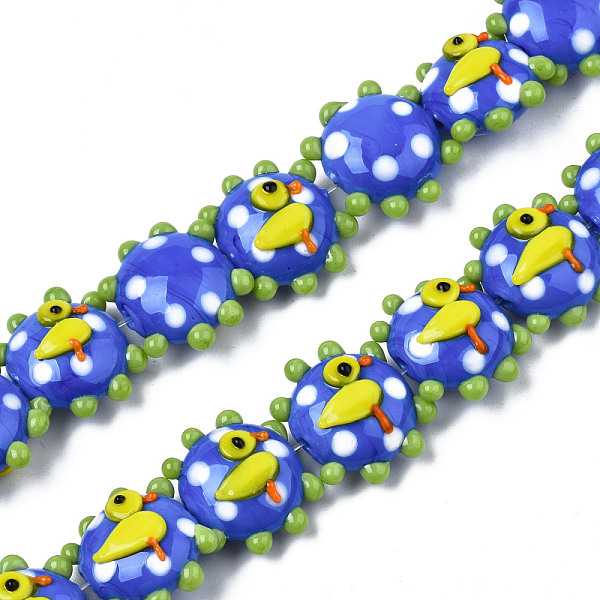 PandaHall Handmade Bumpy Lampwork Beads Strands, Duck, Royal Blue, 20~21x17~19x9.5~10mm, Hole: 1.6mm, about 30pcs/strand, 18.50 inch~18.90...
PandaHall Handmade Bumpy Lampwork Beads Strands, Duck, Royal Blue, 20~21x17~19x9.5~10mm, Hole: 1.6mm, about 30pcs/strand, 18.50 inch~18.90...