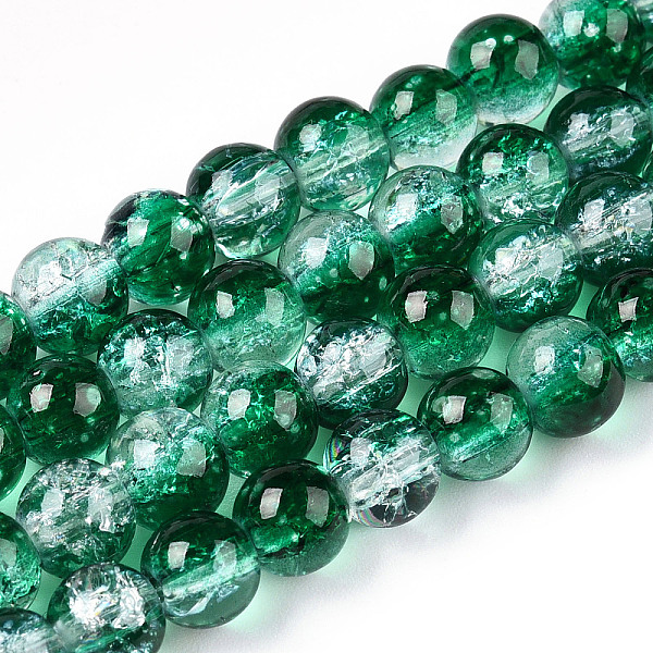 PandaHall Baking Painted Crackle Glass Beads Strands, Round, Medium Sea Green, 6mm, Hole: 1.3~1.6mm, about 133pcs/strand, 31.4 inch Glass...
PandaHall Baking Painted Crackle Glass Beads Strands, Round, Medium Sea Green, 6mm, Hole: 1.3~1.6mm, about 133pcs/strand, 31.4 inch Glass...