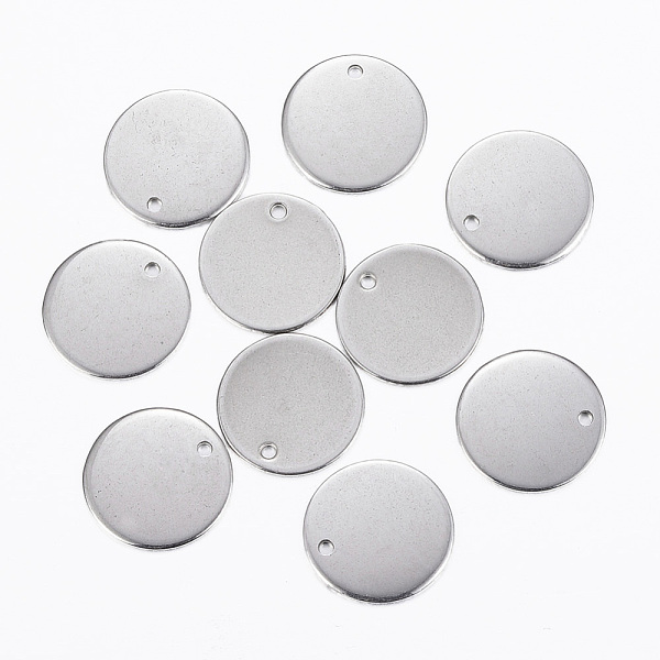 PandaHall 201 Stainless Steel Stamping Blank Tag Pendants, Flat Round, Stainless Steel Color, 15x0.8mm, Hole: 1.2mm 201 Stainless Steel Flat...
PandaHall 201 Stainless Steel Stamping Blank Tag Pendants, Flat Round, Stainless Steel Color, 15x0.8mm, Hole: 1.2mm 201 Stainless Steel Flat...