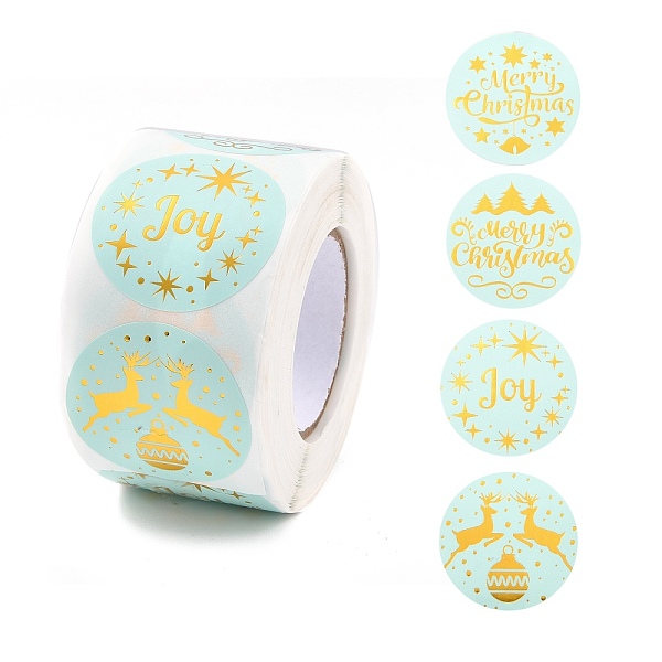 PandaHall Christmas Themed Flat Round Roll Stickers, Self-Adhesive Paper Gift Tag Stickers, for Party, Decorative Presents, Pale Turquoise...
PandaHall Christmas Themed Flat Round Roll Stickers, Self-Adhesive Paper Gift Tag Stickers, for Party, Decorative Presents, Pale Turquoise...