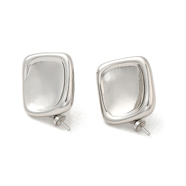 PandaHall Square Brass Stud Earring Findings, with 925 Sterling Silver Pins, for Half Drilled Beads, Real Platinum Plated, 17.5x12mm, Pin...
PandaHall Square Brass Stud Earring Findings, with 925 Sterling Silver Pins, for Half Drilled Beads, Real Platinum Plated, 17.5x12mm, Pin...