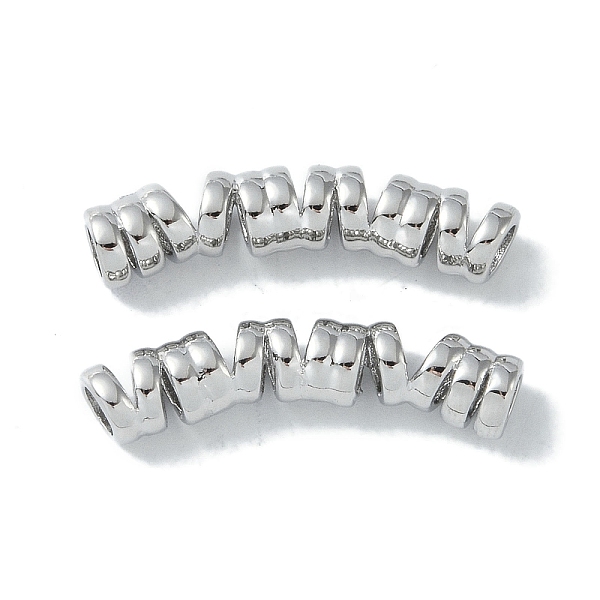 PandaHall Brass Beads, Real Platinum Plated, 7.5~8.5mm wide, 28.5~29.5mm long, 5.5mm thick, hole: 3.5mm. Brass
PandaHall Brass Beads, Real Platinum Plated, 7.5~8.5mm wide, 28.5~29.5mm long, 5.5mm thick, hole: 3.5mm. Brass