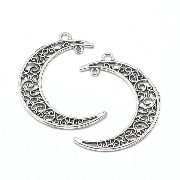 PandaHall Tibetan Style Alloy Links connectors, Crescent Moon, Cadmium Free & Lead Free, Antique Silver, 41x30x1.5mm, Hole: 2mm & 1mm Alloy...
PandaHall Tibetan Style Alloy Links connectors, Crescent Moon, Cadmium Free & Lead Free, Antique Silver, 41x30x1.5mm, Hole: 2mm & 1mm Alloy...