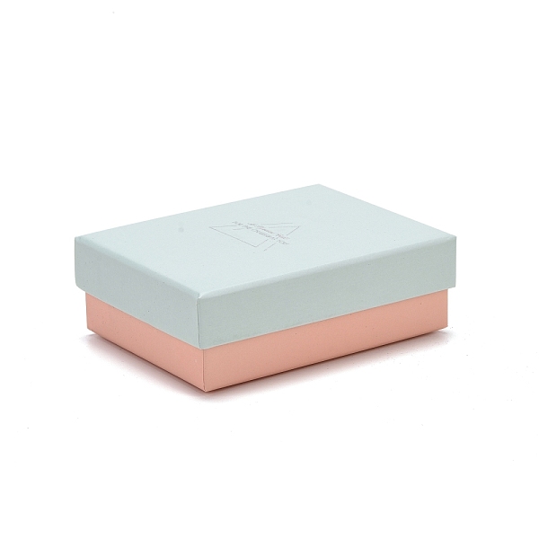 PandaHall Cardboard Jewelry Boxes, with Black Sponge Mat, for Jewelry Gift Packaging, Rectangle with Word, Pale Turquoise, 9.3x7.3x3.25cm...
PandaHall Cardboard Jewelry Boxes, with Black Sponge Mat, for Jewelry Gift Packaging, Rectangle with Word, Pale Turquoise, 9.3x7.3x3.25cm...
