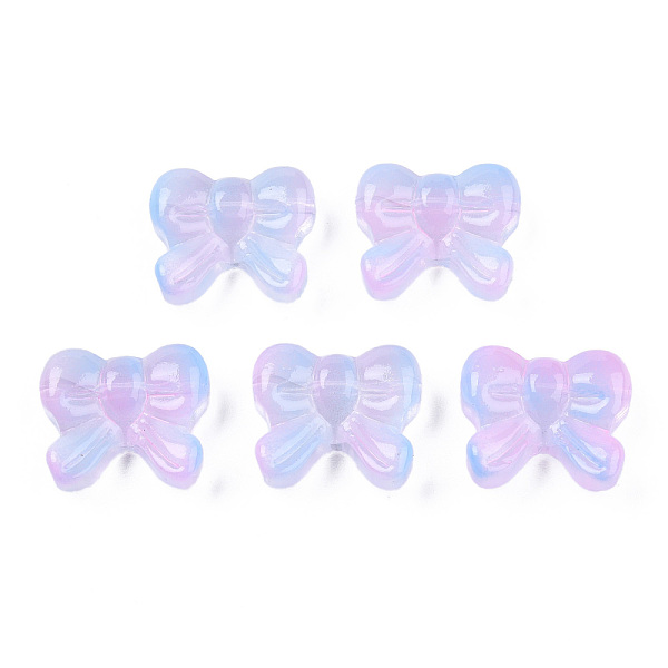 PandaHall Transparent Spray Painted Glass Beads, Two Tone, Bowknot, Pearl Pink, 14x16x6mm, Hole: 1mm Glass Bowknot
PandaHall Transparent Spray Painted Glass Beads, Two Tone, Bowknot, Pearl Pink, 14x16x6mm, Hole: 1mm Glass Bowknot