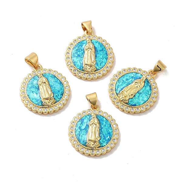 PandaHall Rack Plating Brass Micro Pave Cubic Zirconia with Synthetic Opal Pendants, with Jump Ring, Lead Free & Cadmium Free, Long-Lasting..., Cyan
PandaHall Rack Plating Brass Micro Pave Cubic Zirconia with Synthetic Opal Pendants, with Jump Ring, Lead Free & Cadmium Free, Long-Lasting..., Cyan