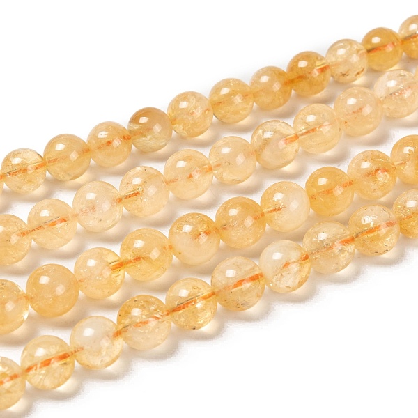 PandaHall Natural Citrine Beads Strands, Round, 8mm, Hole: 1mm, about 49pcs/strand, 15.5 inch(39.5cm) Citrine Round
PandaHall Natural Citrine Beads Strands, Round, 8mm, Hole: 1mm, about 49pcs/strand, 15.5 inch(39.5cm) Citrine Round