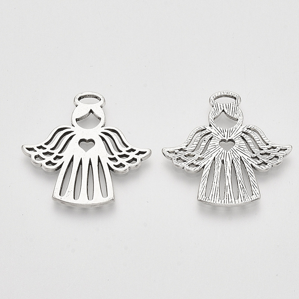 PandaHall Tibetan Style Alloy Pendants, Angel, Cadmium Free & Lead Free, Antique Silver, 27x27.5x1.5mm, Hole: 4x2mm Alloy Angel & Fairy
PandaHall Tibetan Style Alloy Pendants, Angel, Cadmium Free & Lead Free, Antique Silver, 27x27.5x1.5mm, Hole: 4x2mm Alloy Angel & Fairy
