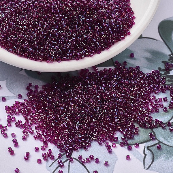 PandaHall MIYUKI Delica Beads, Cylinder, Japanese Seed Beads, 11/0, (DB1747) Fuchsia Lined Amethyst AB, 1.3x1.6mm, Hole: 0.8mm, about..., Purple
PandaHall MIYUKI Delica Beads, Cylinder, Japanese Seed Beads, 11/0, (DB1747) Fuchsia Lined Amethyst AB, 1.3x1.6mm, Hole: 0.8mm, about..., Purple
