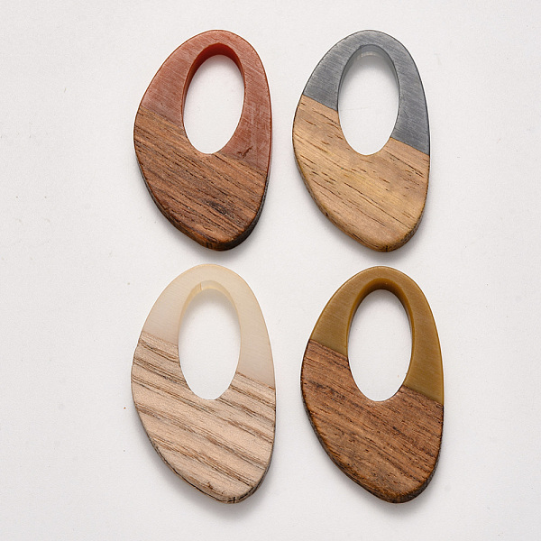 PandaHall Resin & Wood Pendants, Waxed, Mixed Color, 39x23x3~4mm, Hole: 20x10mm Resin+Wood Others Multicolor
PandaHall Resin & Wood Pendants, Waxed, Mixed Color, 39x23x3~4mm, Hole: 20x10mm Resin+Wood Others Multicolor