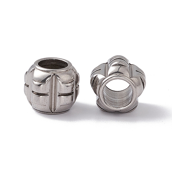 PandaHall 304 Stainless Steel Beads, Grooved Beads, Column, 10.5x11mm, Hole: 6mm 304 Stainless Steel Column
PandaHall 304 Stainless Steel Beads, Grooved Beads, Column, 10.5x11mm, Hole: 6mm 304 Stainless Steel Column