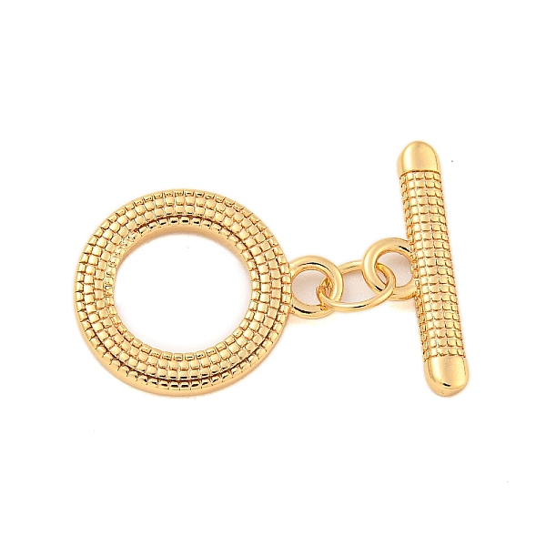 PandaHall Brass Toggle Clasps, Ring, Real 18K Gold Plated, 17.5x14x1.7mm, Hole: 2.2mm, Bar: 17.5x6x2mm, Hole: 2.2mm Brass Ring
PandaHall Brass Toggle Clasps, Ring, Real 18K Gold Plated, 17.5x14x1.7mm, Hole: 2.2mm, Bar: 17.5x6x2mm, Hole: 2.2mm Brass Ring