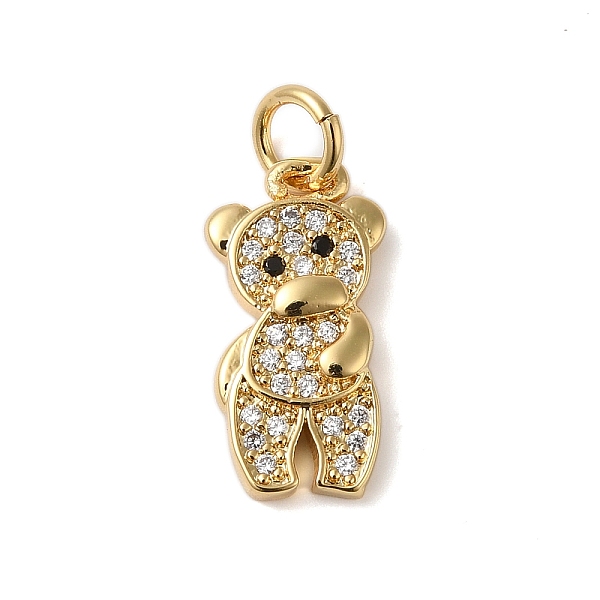 PandaHall Rack Plating Brass & Clear Cubic Zirconia Pendants, Cadmium Free & Lead Free, Long-Lasting Plated, Bear, with Jump Ring, Real 18K...
PandaHall Rack Plating Brass & Clear Cubic Zirconia Pendants, Cadmium Free & Lead Free, Long-Lasting Plated, Bear, with Jump Ring, Real 18K...