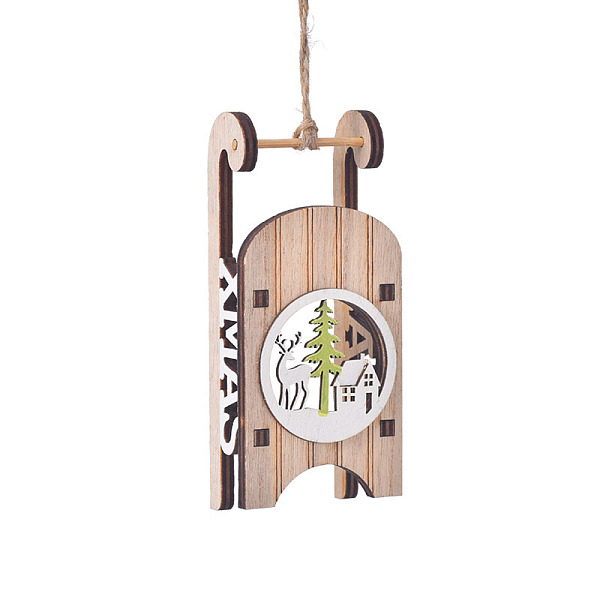 PandaHall Wooden Sleigh Pendant Decoration, Christmas Tree Hanging Ornaments, for Party Gift Home Decoration, Bisque, 120x50x30mm Wood Deer..., Orange
PandaHall Wooden Sleigh Pendant Decoration, Christmas Tree Hanging Ornaments, for Party Gift Home Decoration, Bisque, 120x50x30mm Wood Deer..., Orange