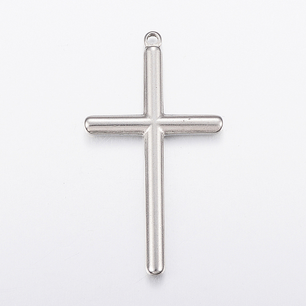 PandaHall 304 Stainless Steel Big Pendants, Cross, Stainless Steel Color, 51x28x3.5mm, Hole: 2mm 304 Stainless Steel Cross
PandaHall 304 Stainless Steel Big Pendants, Cross, Stainless Steel Color, 51x28x3.5mm, Hole: 2mm 304 Stainless Steel Cross