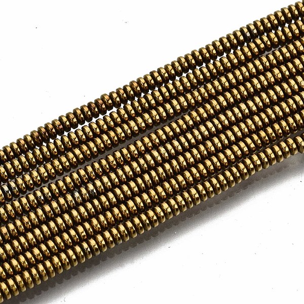 PandaHall Electroplate Non-magnetic Synthetic Hematite Beads Strands, Flat Round/Disc, Golden Plated, 2x1mm, Hole: 0.8mm, about...
PandaHall Electroplate Non-magnetic Synthetic Hematite Beads Strands, Flat Round/Disc, Golden Plated, 2x1mm, Hole: 0.8mm, about...