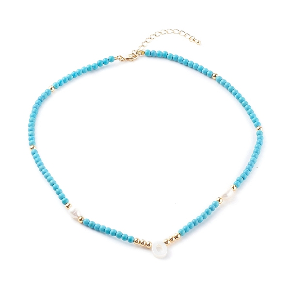 PandaHall Natural Shell Initial Pendant Necklaces, with Synthetic Turquoise Beads and Natural Pearl Beads, Letter O, Golden, Deep Sky Blue...
PandaHall Natural Shell Initial Pendant Necklaces, with Synthetic Turquoise Beads and Natural Pearl Beads, Letter O, Golden, Deep Sky Blue...