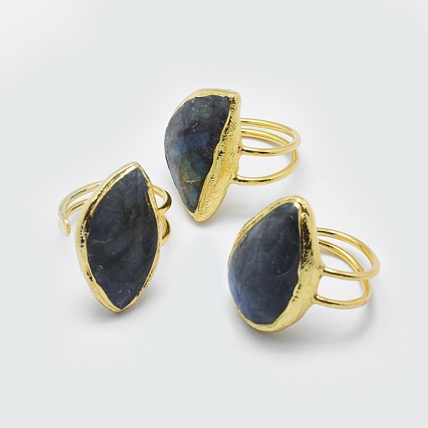 PandaHall Natural Labradorite Cuff Rings, Open Rings, with Brass Findings, Golden, Size 10, 20mm Labradorite
PandaHall Natural Labradorite Cuff Rings, Open Rings, with Brass Findings, Golden, Size 10, 20mm Labradorite