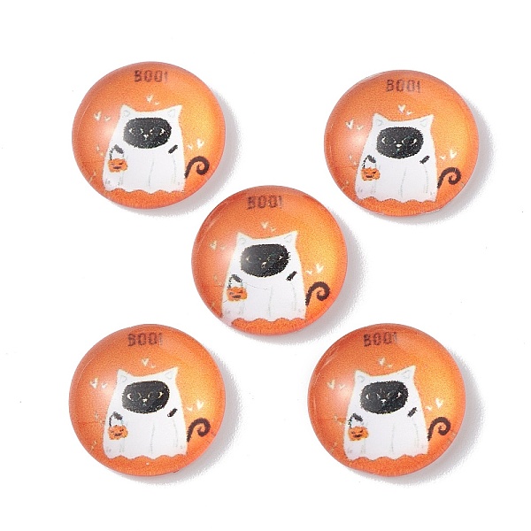 PandaHall Glass Stickers, Self Adhesive Craft Stickers, Half Round, Ghost Pattern, 12x4mm Glass Ghost
PandaHall Glass Stickers, Self Adhesive Craft Stickers, Half Round, Ghost Pattern, 12x4mm Glass Ghost
