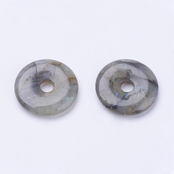 PandaHall Natural Labradorite Pendants, Donut/Pi Disc, Donut Width: 11~12mm, 28~30x5~6mm, Hole: 6mm Labradorite Donut Gray
PandaHall Natural Labradorite Pendants, Donut/Pi Disc, Donut Width: 11~12mm, 28~30x5~6mm, Hole: 6mm Labradorite Donut Gray