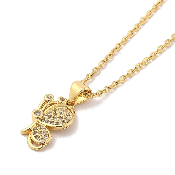 PandaHall 304 Stainless Steel Pendant Necklaces, Brass Micro Pave Cubic Zirconia Pendant Necklaces, Butterfly, 17.72 inch(45cm), 16x10mm 304...
PandaHall 304 Stainless Steel Pendant Necklaces, Brass Micro Pave Cubic Zirconia Pendant Necklaces, Butterfly, 17.72 inch(45cm), 16x10mm 304...