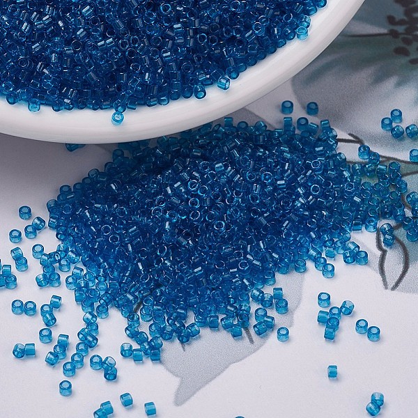 PandaHall MIYUKI Delica Beads, Cylinder, Japanese Seed Beads, 11/0, (DB0714) Transparent Capri Blue, 1.3x1.6mm, Hole: 0.8mm, about..., Cyan
PandaHall MIYUKI Delica Beads, Cylinder, Japanese Seed Beads, 11/0, (DB0714) Transparent Capri Blue, 1.3x1.6mm, Hole: 0.8mm, about..., Cyan